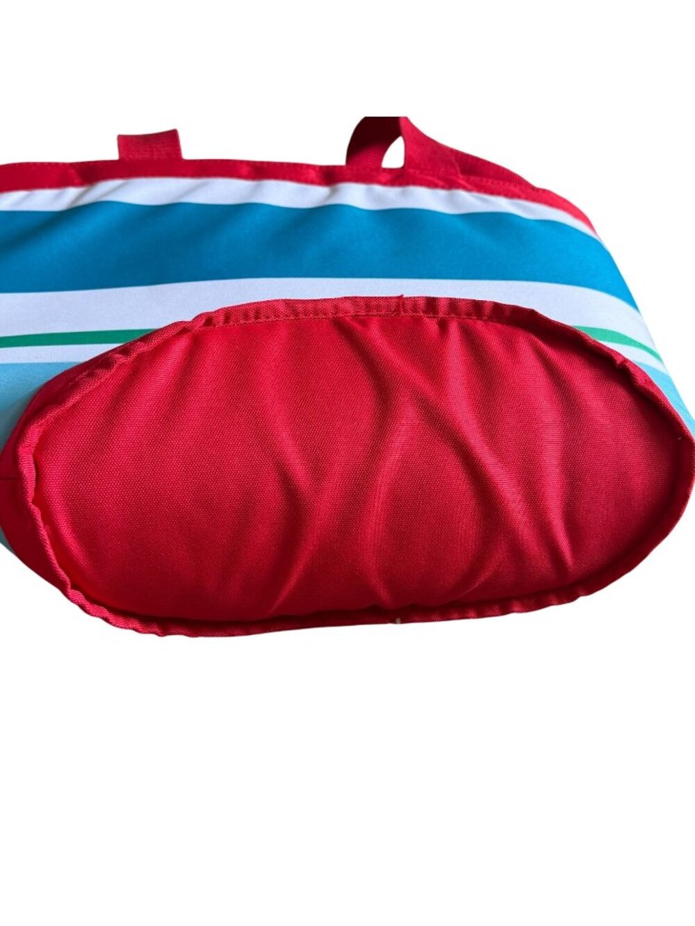 Disney Mickey Mouse Striped Cooler Beach Tote Bag  Insulated-NWOT-16.5"x7"x12" - Picture 3 of 7